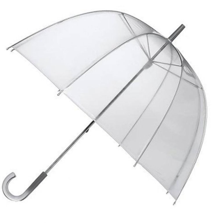 Какие зонтики лучше. Зонт-гольфер с прозрачным куполом, механика, Clearview, Fulton. Зонт Амбрелла прозрачный. Прозрачный зонтик. Зонт трость белый.
