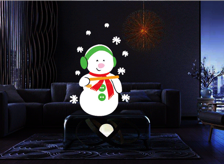 12 динамических моделей Санта Клаус Рождественский лазерный проектор Крытый Открытый анимационный эффект снежинка снеговик проектор