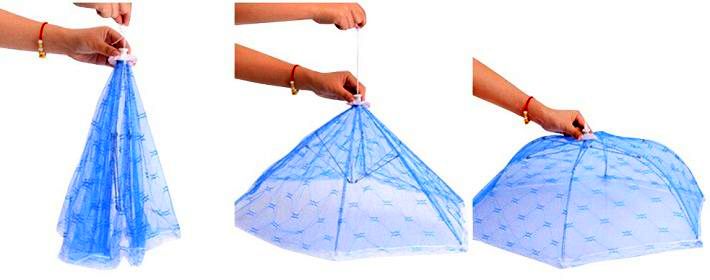 зонтик для еды от мух инструкция
